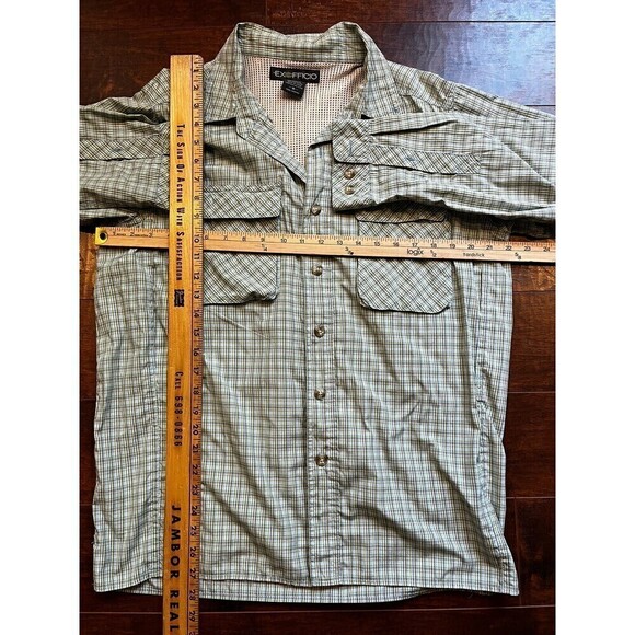 Exfficio Mens Button Down Long Sleeve Shirt Sz M - Picture 3 of 5